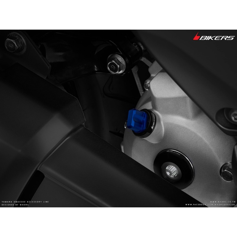 Bouchon De Niveau D'Huile Tun'R Rouge Aluminium - Compatible Yamaha X-Max 125 2014-2017 - Filetage M14x1.50