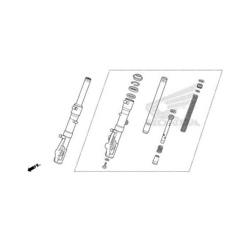 Front Fork Right Honda ADV 150 51400K0WN11